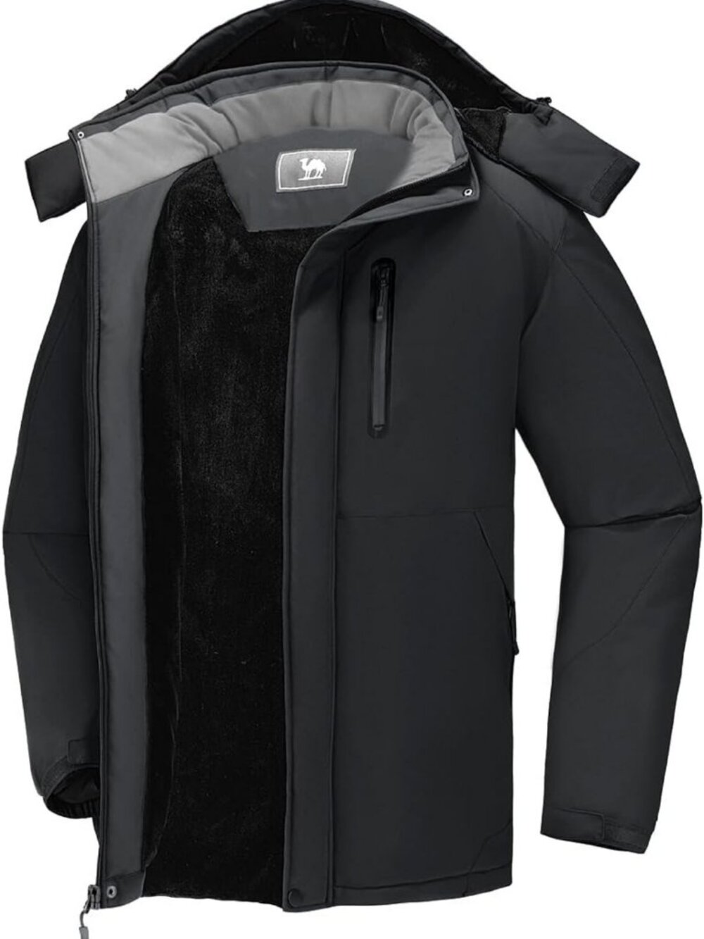 Men's Waterproof Winter Ski Jacket with Hood | Windproof Snow Coat for Mountain